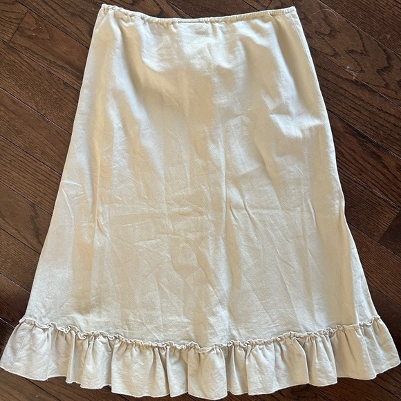 Rafaella Cream A-Line Skirt - Picture 4 of 5
